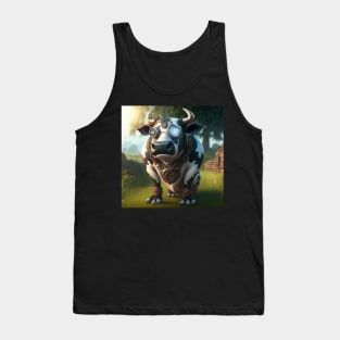 Funny Farm Mad Cow Tank Top